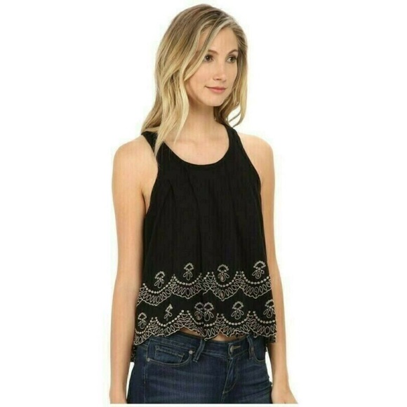 Free People 100% Cotton Embroidered Swing Tank Top - Picture 9 of 14